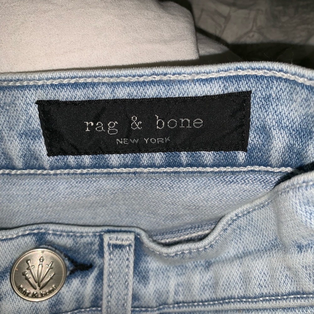 Rag and Bone high rise cropped flare jeans